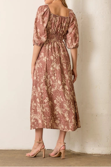 Textured Midi Dress