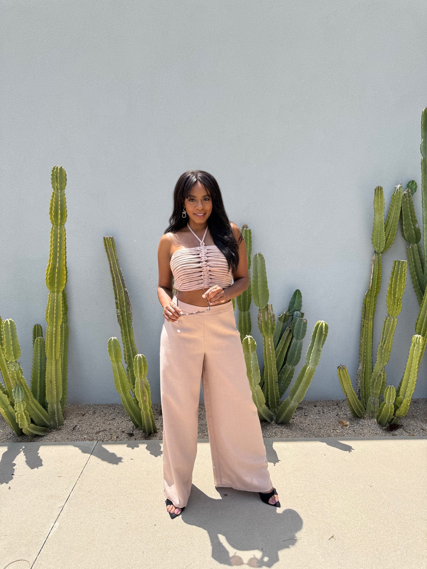 Luxe Sand Dune 2-Piece Pant Set